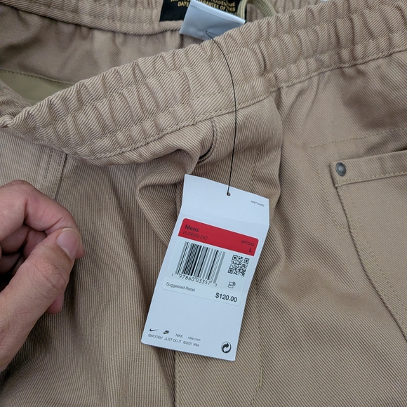 Nike Life Utility Pants Parachute Beige Men’s Size Large Brand New - Picture 2 of 4